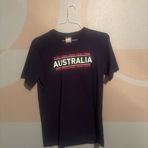Puma Men's Navy Blue Australia Tee